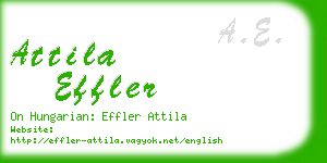 attila effler business card